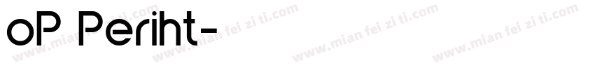 oP Periht字体转换